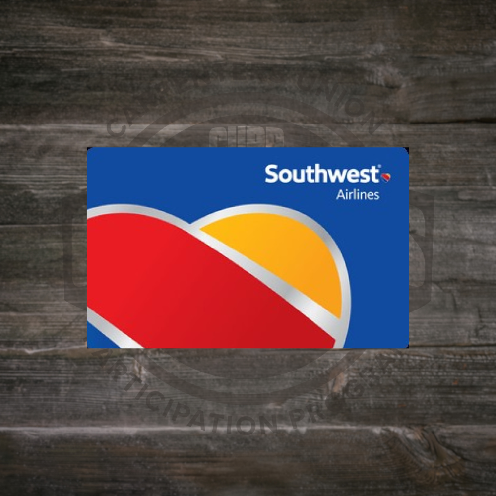 $200.00 Southwest Airlines Gift Card